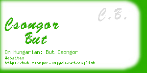 csongor but business card